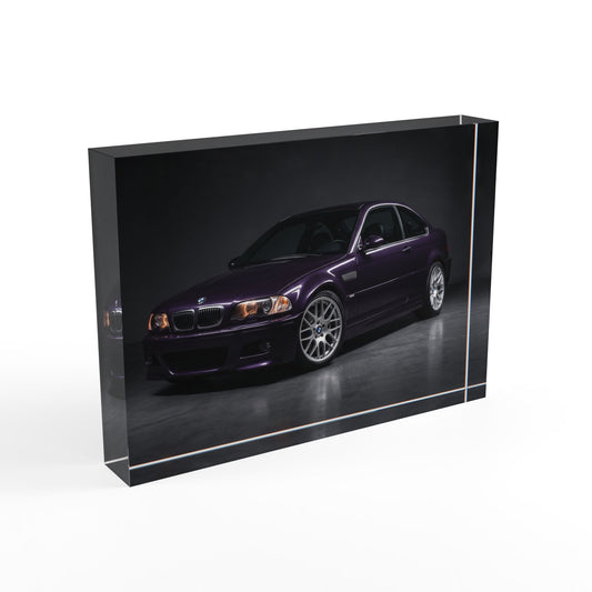 BMW M3 E46 Clean Photo Block – Art Acrylic Block