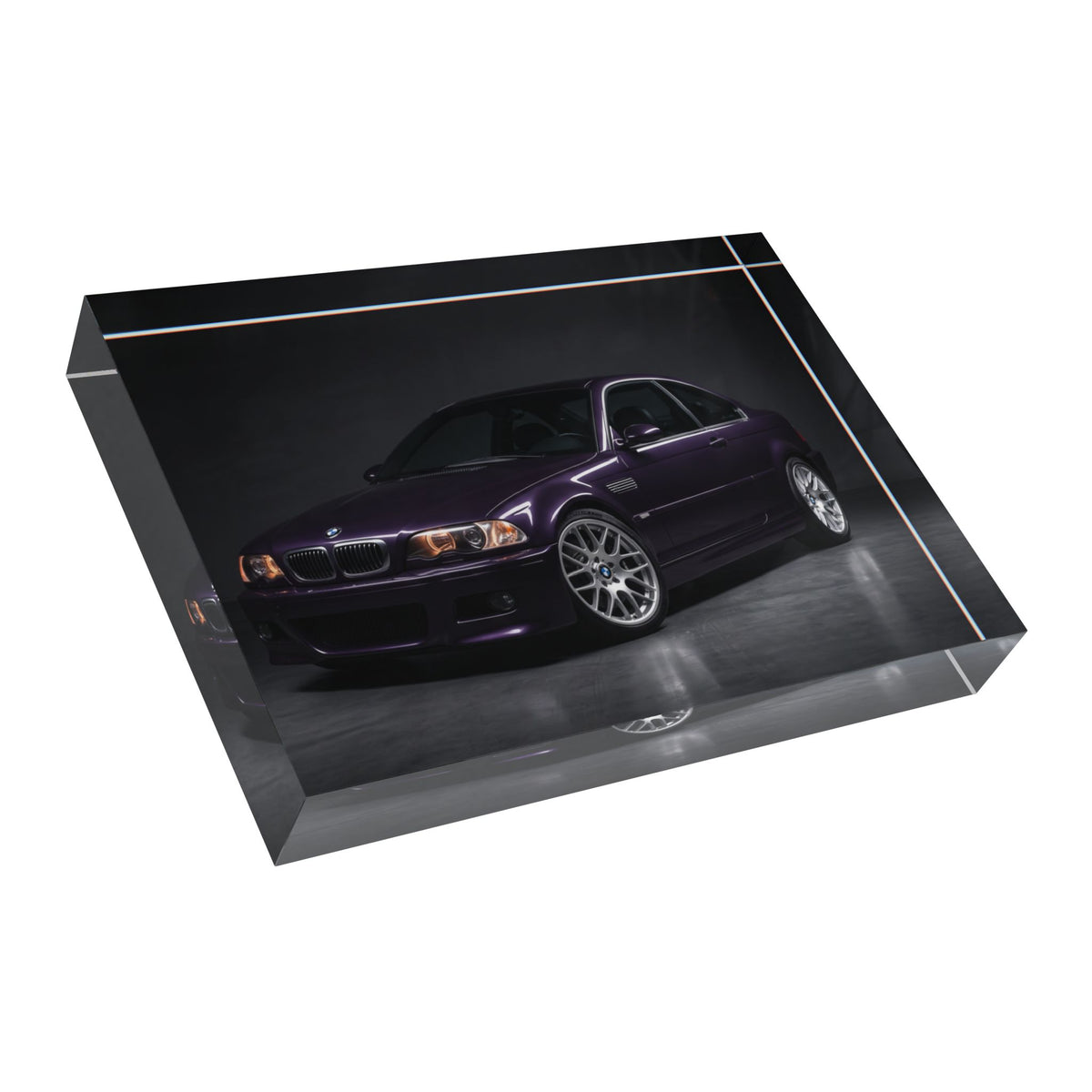 BMW M3 E46 Clean Photo Block – Art Acrylic Block
