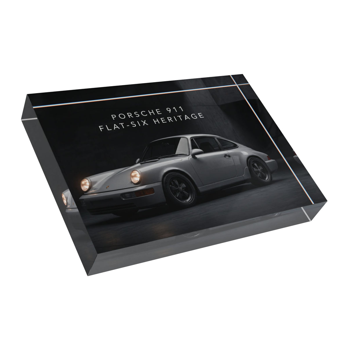 Porsche 911 (964) Flat-Six Heritage Photo Block – Art Acrylic Block