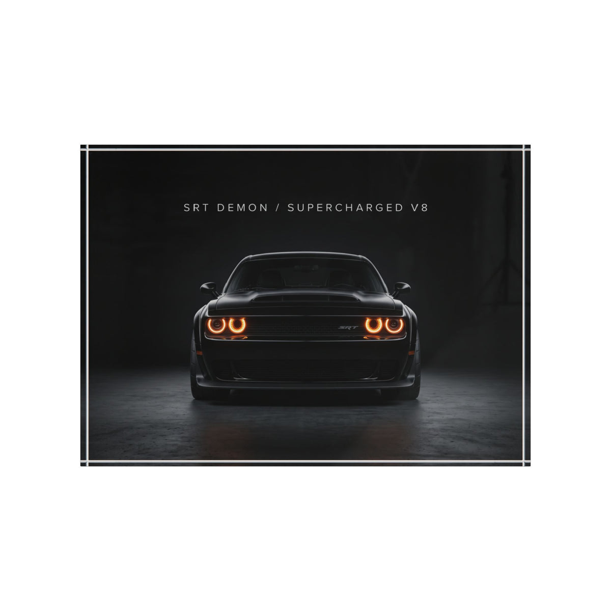 SRT Demon Supercharged V8 Photo Block – Art Acrylic Block