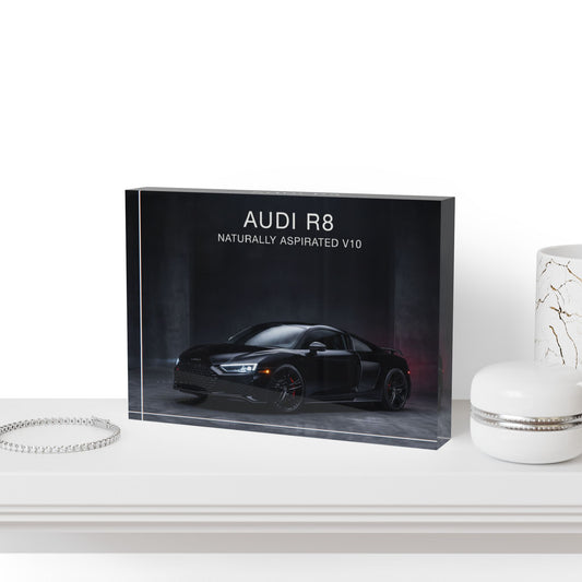 Audi R8 Naturally Aspirated V10 Photo Block – Art Acrylic Block