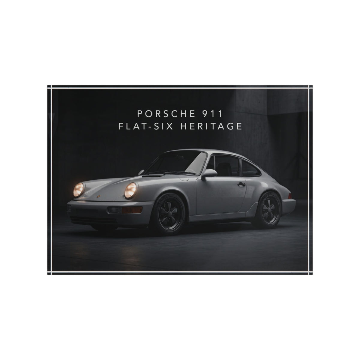 Porsche 911 (964) Flat-Six Heritage Photo Block – Art Acrylic Block