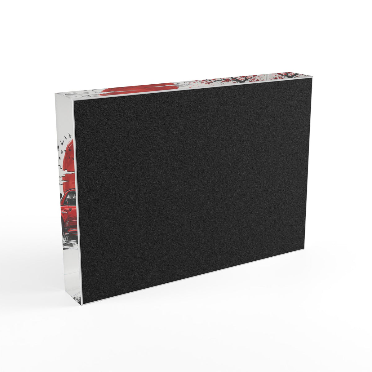 Red GT-R R34 Drift Skyline Photo Block – JDM Art Acrylic Block