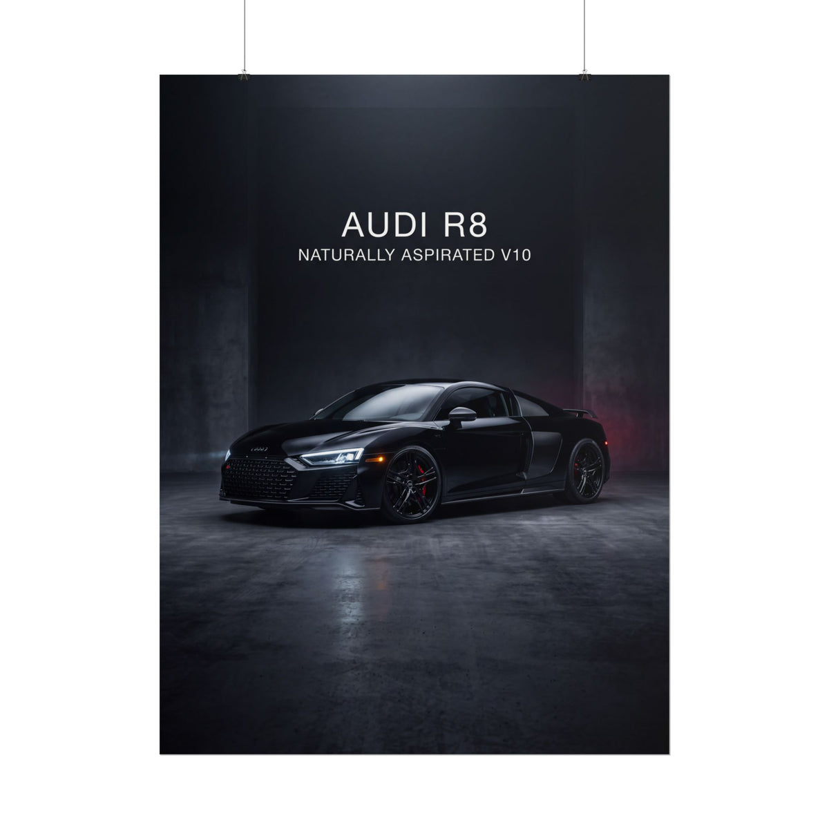 Audi R8 Naturally Aspirated V10 Sports Car Rolled Poster