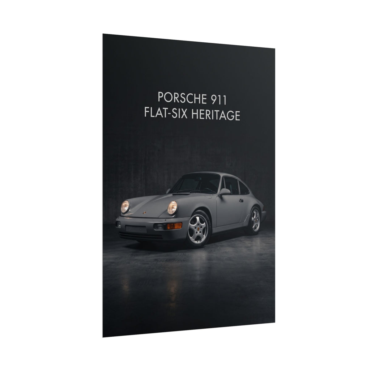 Porsche 911 (964) Flat-Six Heritage Rolled Poster