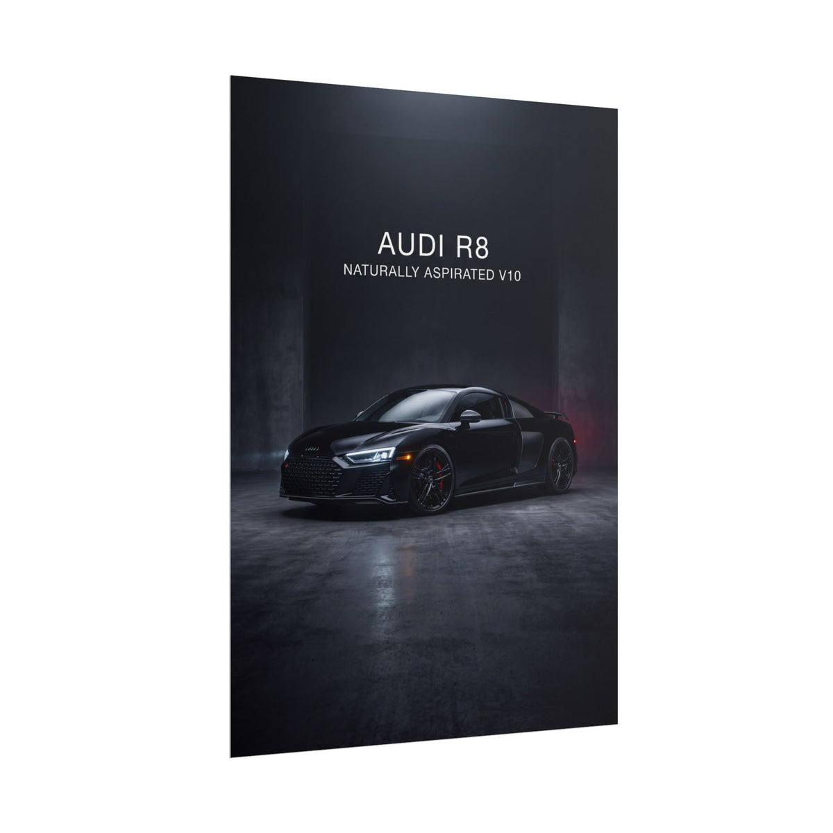 Audi R8 Naturally Aspirated V10 Sports Car Rolled Poster