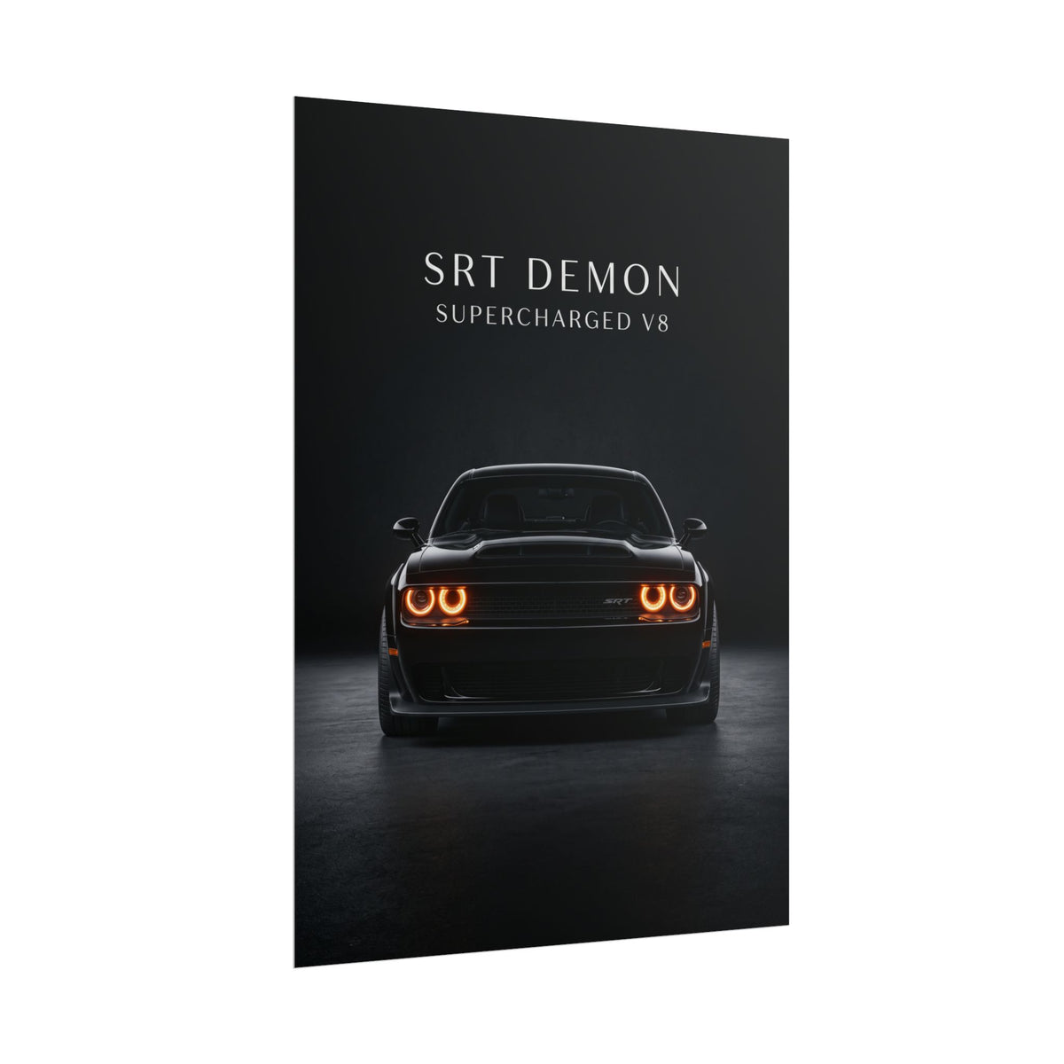 SRT Demon Supercharged V8 Muscle Car Rolled Poster