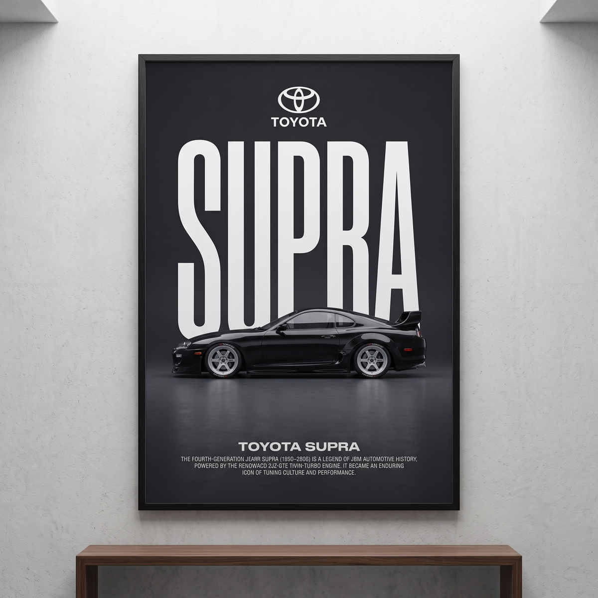 Toyota Supra MK4 Minimalist Poster — JDM Art Poster