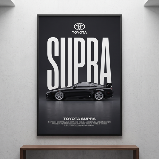 Toyota Supra MK4 Minimalist Poster — JDM Art Poster