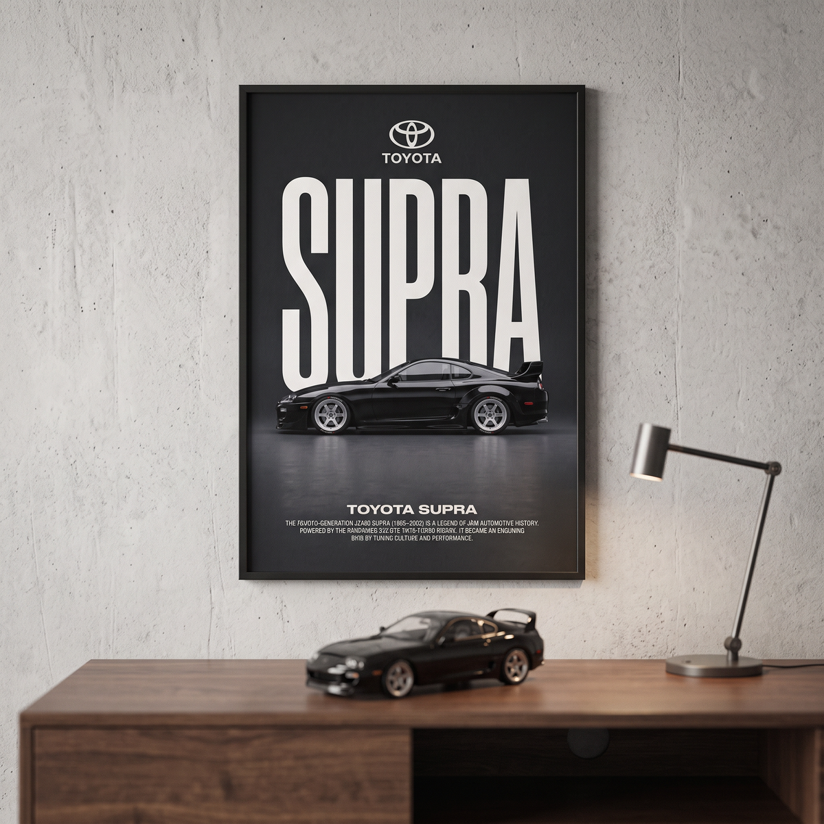 Toyota Supra MK4 Minimalist Poster — JDM Art Poster
