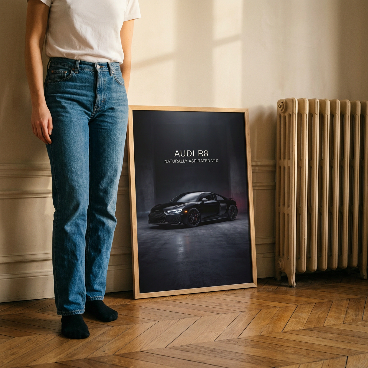 Audi R8 Naturally Aspirated V10 Sports Car Framed Fine Art Print