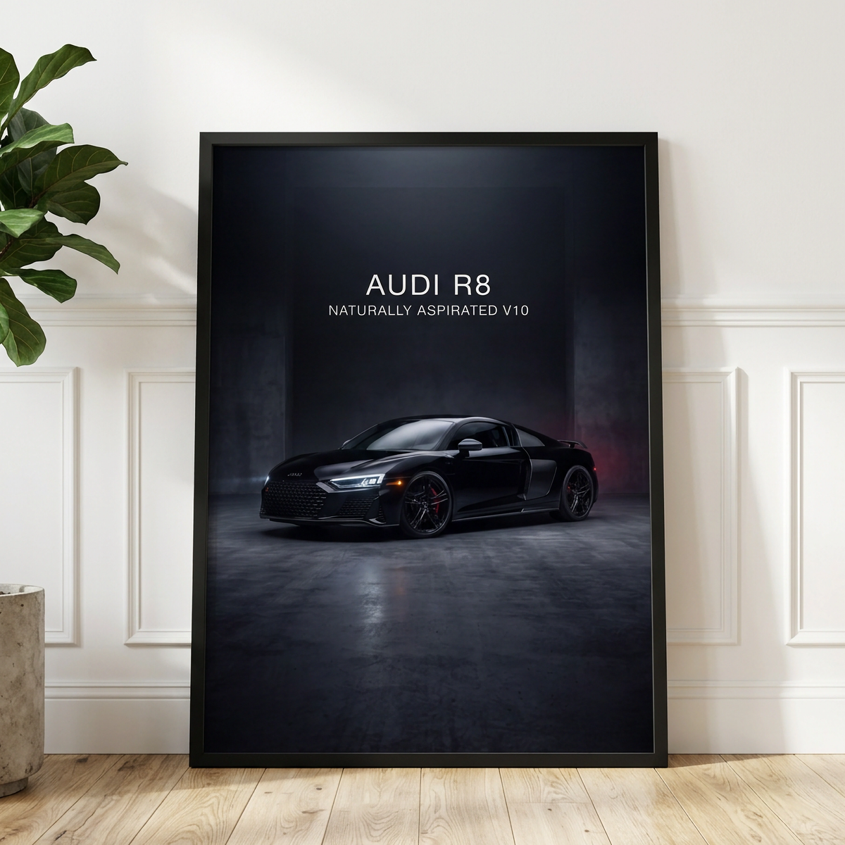 Audi R8 Naturally Aspirated V10 Sports Car Framed Fine Art Print