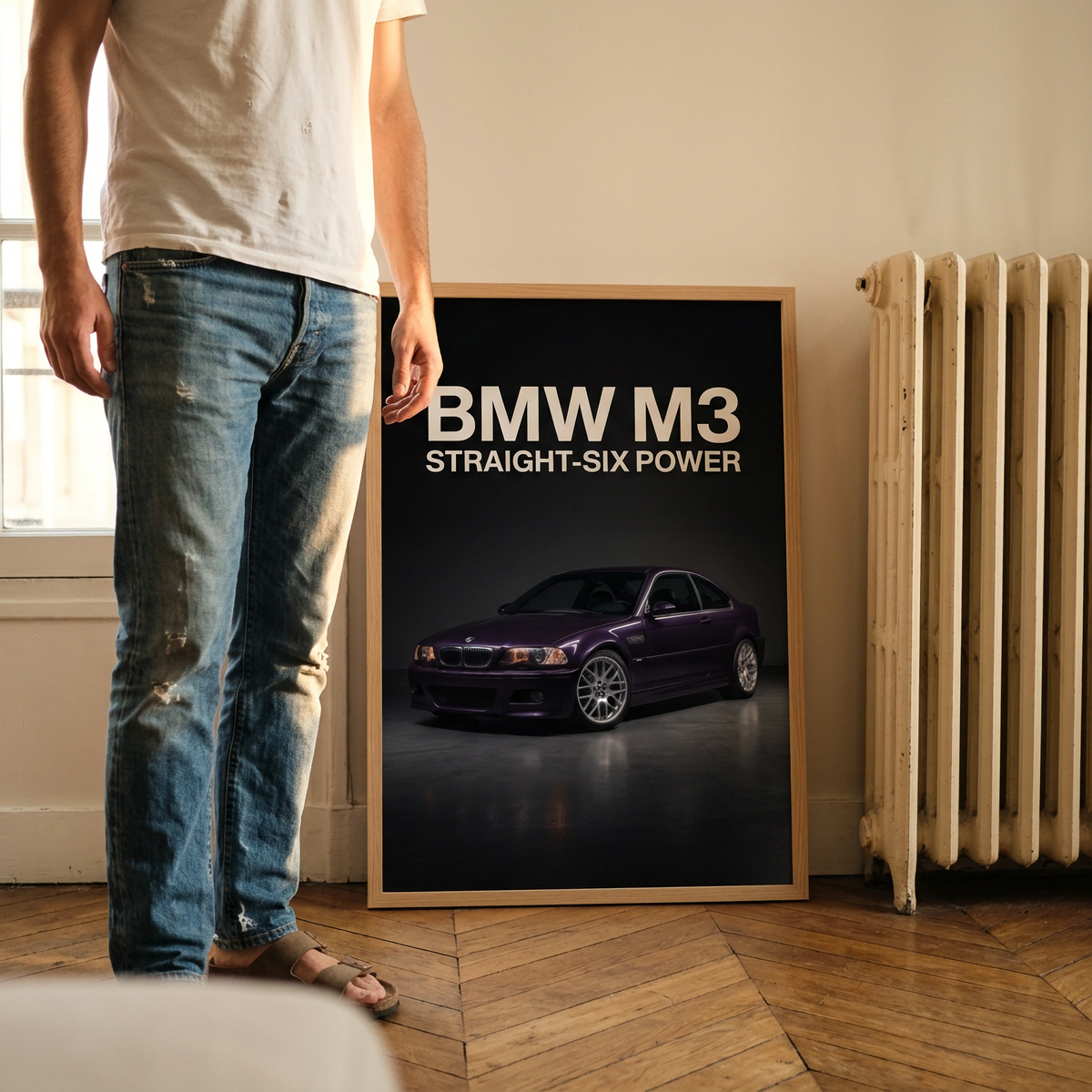 BMW M3 E46 Straight-Six Power Framed Fine Art Print
