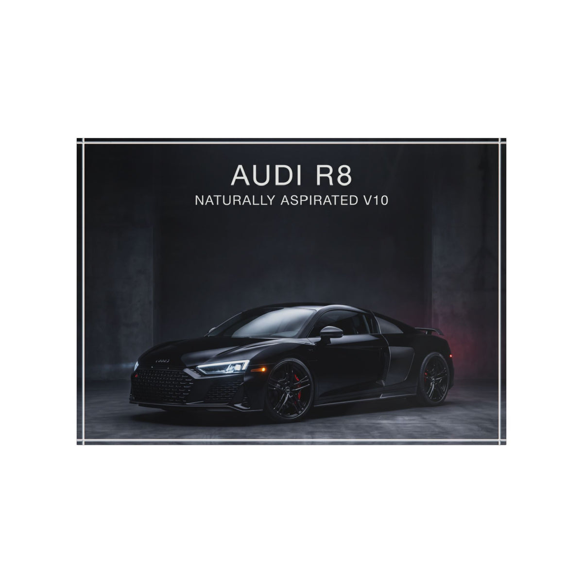 Audi R8 Naturally Aspirated V10 Photo Block – Art Acrylic Block
