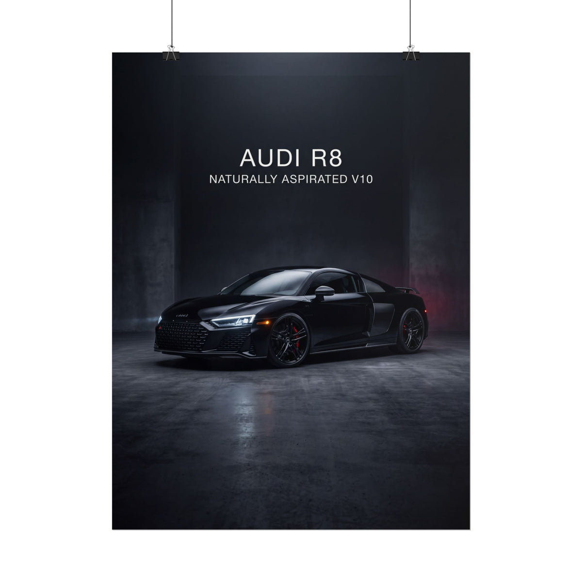 Audi R8 Naturally Aspirated V10 Sports Car Rolled Poster
