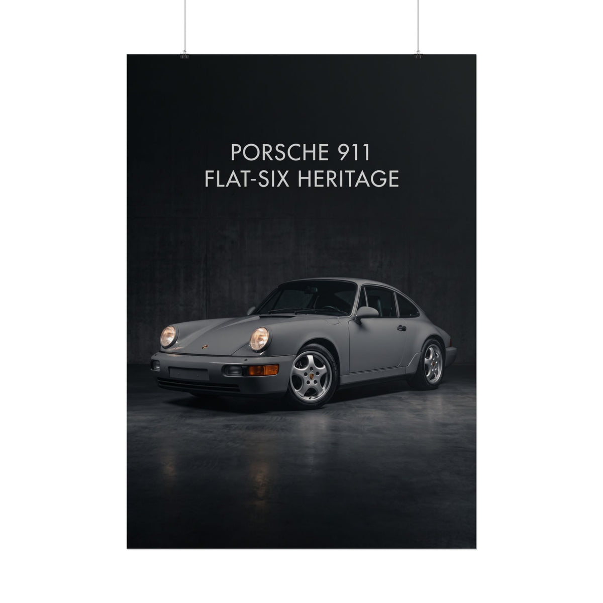 Porsche 911 (964) Flat-Six Heritage Rolled Poster