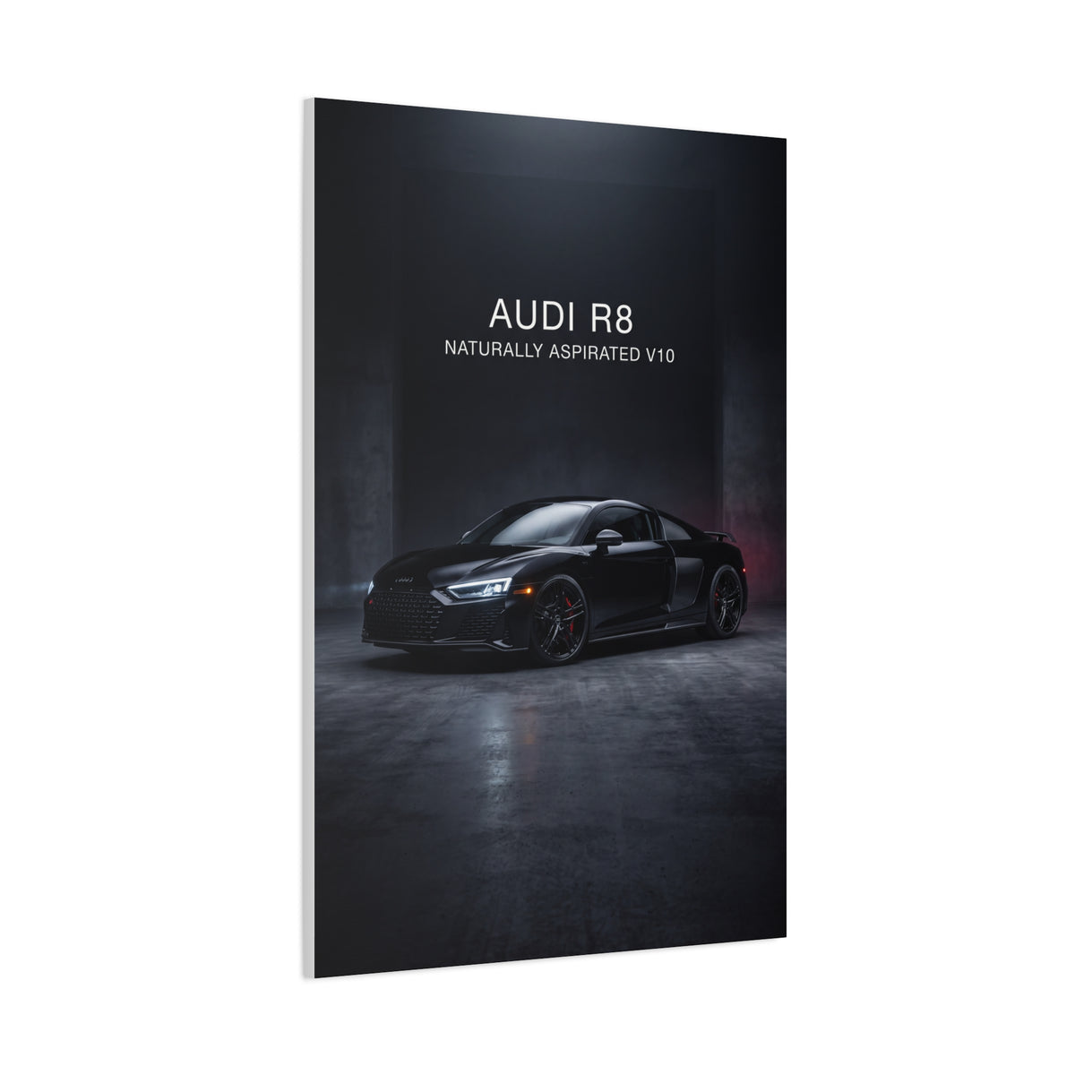 Audi R8 Naturally Aspirated V10 Sports Car Matte Canvas Wall Art