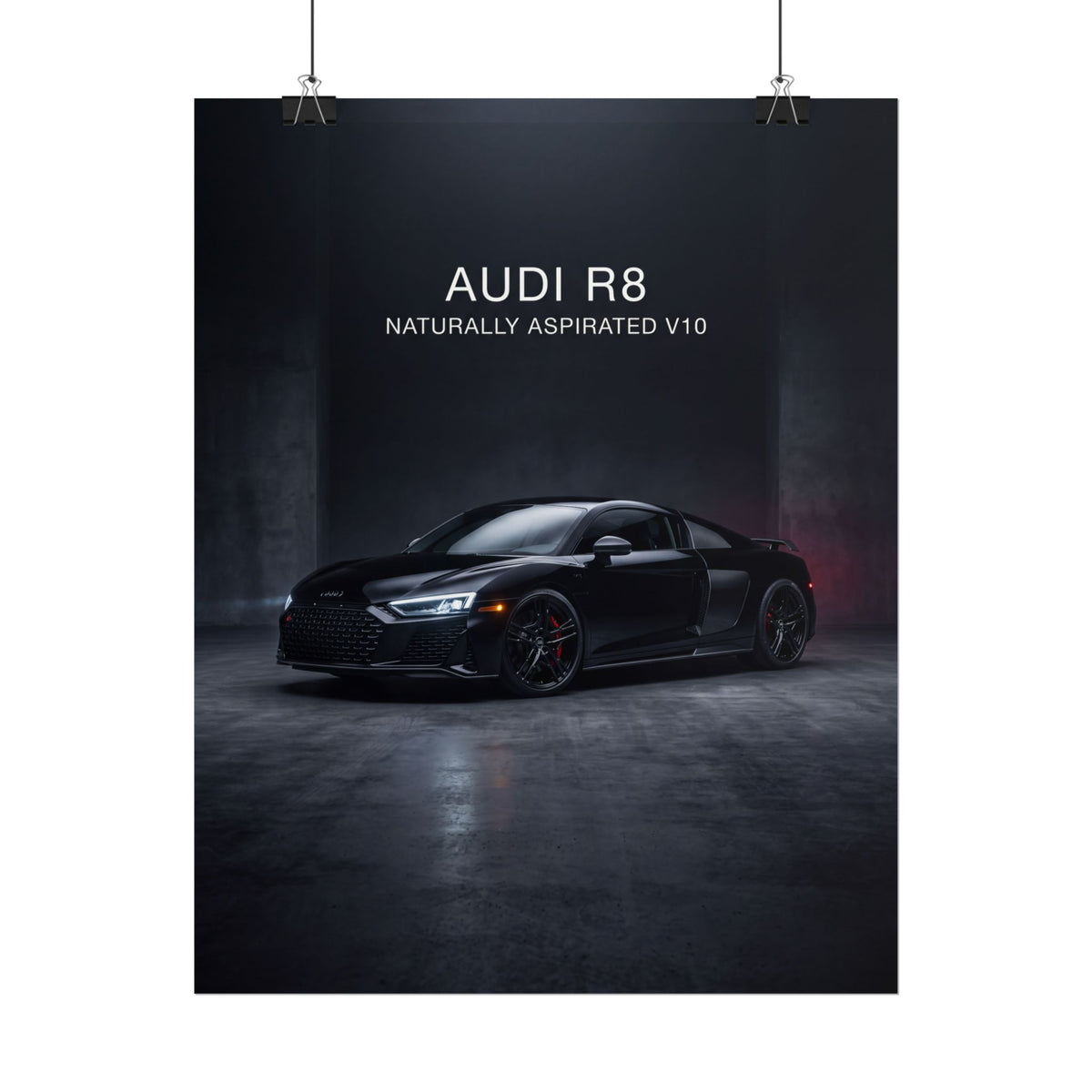 Audi R8 Naturally Aspirated V10 Sports Car Rolled Poster