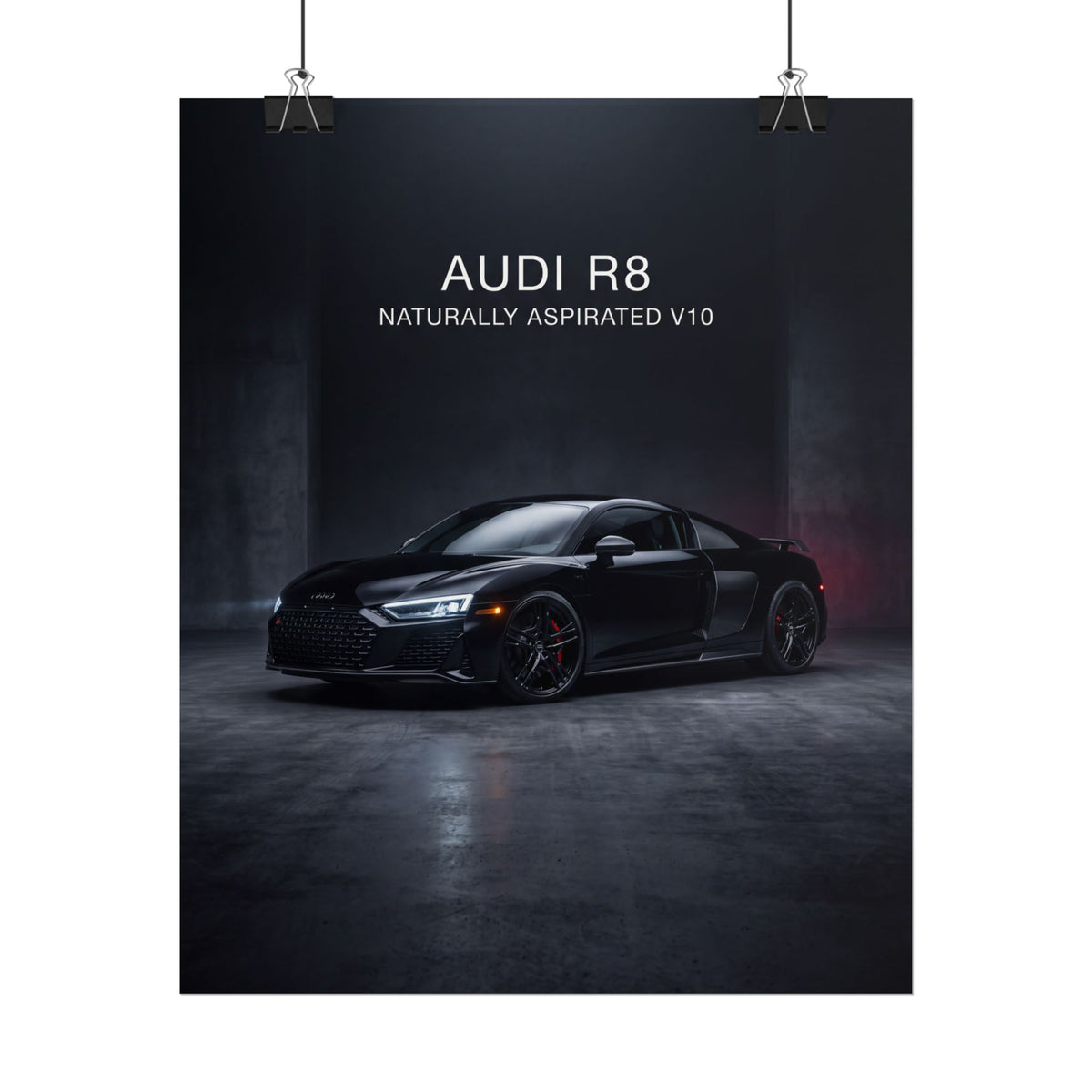 Audi R8 Naturally Aspirated V10 Sports Car Rolled Poster