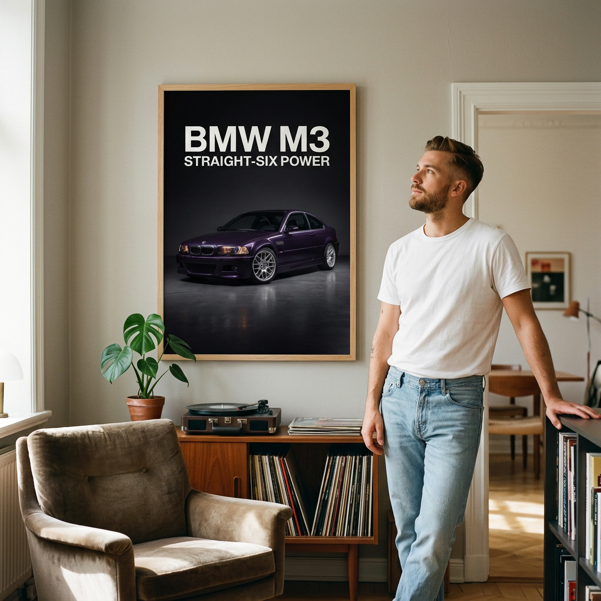 BMW M3 E46 Straight-Six Power Framed Fine Art Print